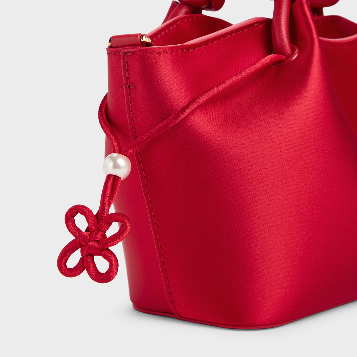 [新年礼物]CHARLES&KEITH婚包CK2-30782804-A新年系列绳结托特包,淘宝优惠券,粉丝福利购,淘宝优惠卷