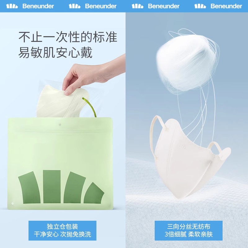 一次性口罩莫兰迪色防晒女3d蕉立体下口罩不花妆夏季薄款大码透气