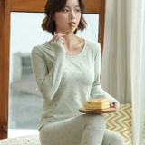 Термобелье, хлопковые штаны, комплект для школьников, хлопковый тонкий свитер, удерживающее тепло нижнее белье, облегающий крой