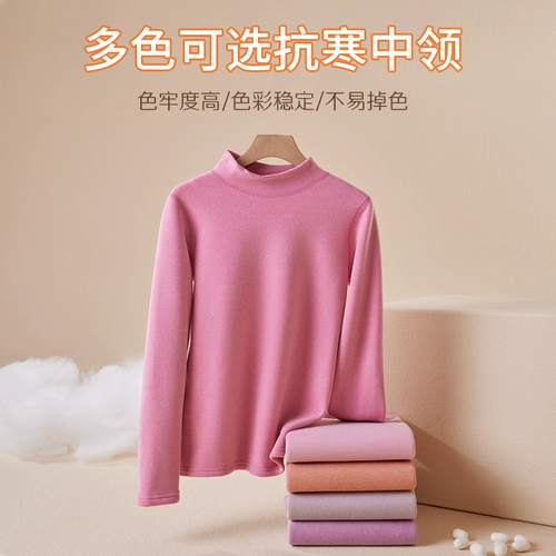 Удерживающее тепло нижнее белье, утепленный комплект, бархатное хлопковое термобелье для пожилых людей, свитер, увеличенная толщина, для среднего возраста