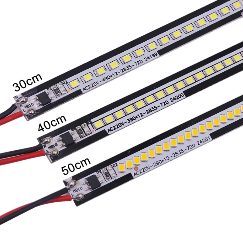 高压220V LED硬灯条 2835灯带镜前灯超亮柜台灯玻璃展示柜灯橱柜 - 图3