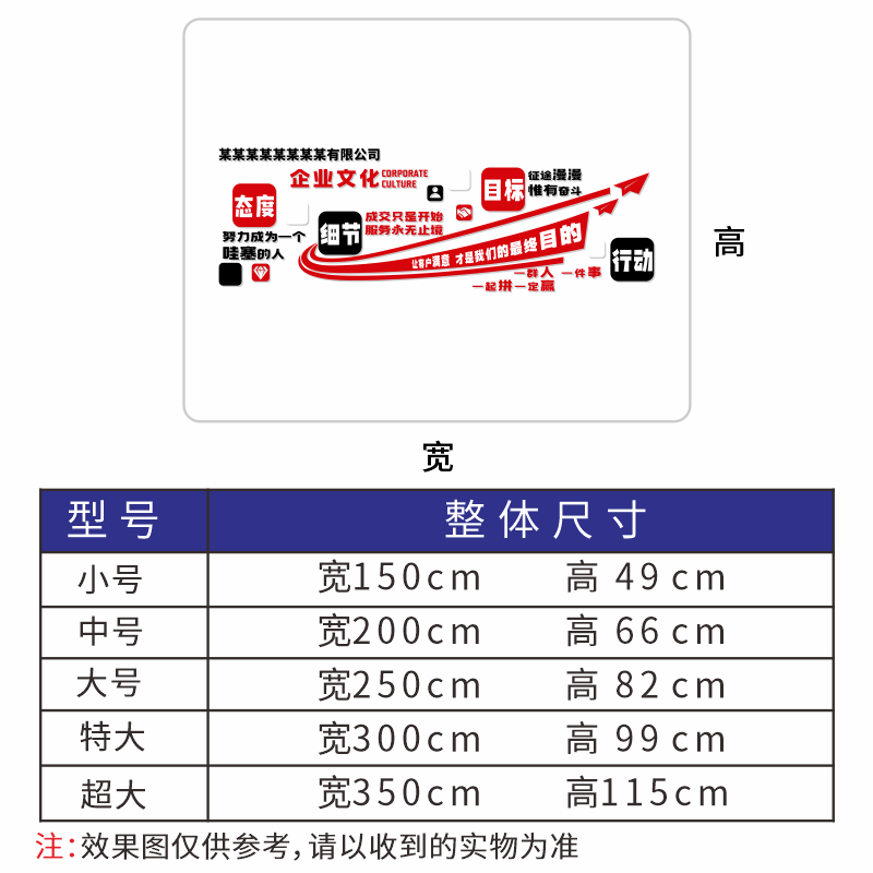 办公室励志标语3d立体墙贴画公司企业文化墙激励文字墙面装饰自粘 - 图2