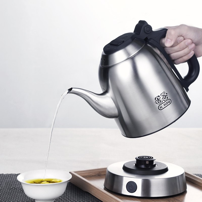 吉谷电茶壶长嘴泡茶家用恒温不锈钢 吉谷电热水壶
