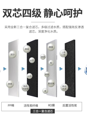 开能奔泰净水器滤芯黑金CR-RO400X2纯水机原装反渗透RO膜复合滤芯