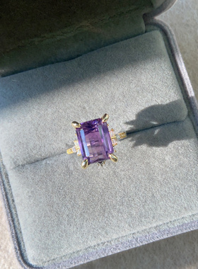 末泽水晶S925银戒指合集2一物一图百搭简约彩宝ins小众高级感饰品