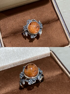 天然水晶戒指s925纯银彩宝伦敦蓝石榴石紫水晶精致小众饰品礼物