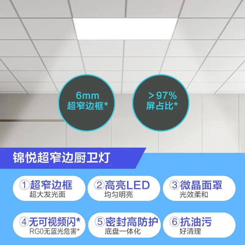 欧普照明集成吊顶LED家用嵌入式24W平板灯卫生间厨房铝扣板面板灯,淘宝优惠券,粉丝福利购,淘宝优惠卷