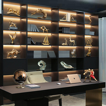 High-end Atmosphere Business Pendulum modern light extravagant boss Leadership office Desktop Furnishing Wine Cabinet High-end Adornment