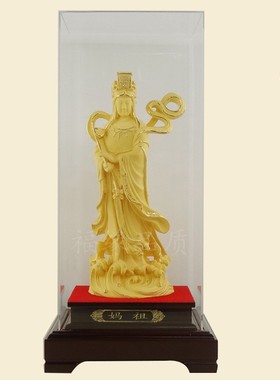 订制各种绒沙金妈祖金摆件绒沙金佛像电铸金家居供奉摆设工艺礼品
