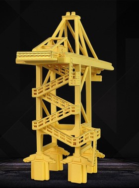 定制吊塔摆件 铸金工程吊塔起重机模型公司开业前台装饰工艺品