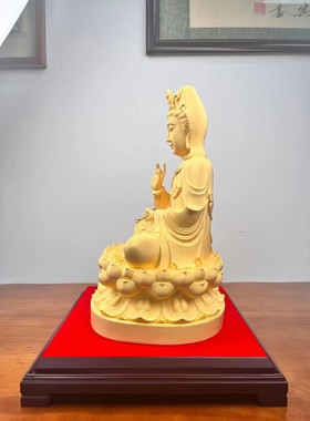绒沙金宝瓶观音镀金摆件工艺品家居饰品高档观音菩萨吉祥供奉定制