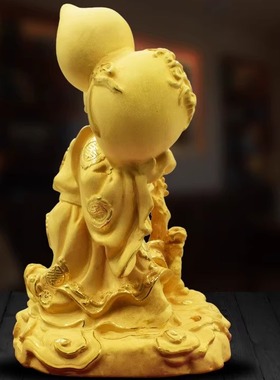 绒沙金寿公摆件家居摆设创意礼品长寿工艺品礼品福寿双全祝寿礼品