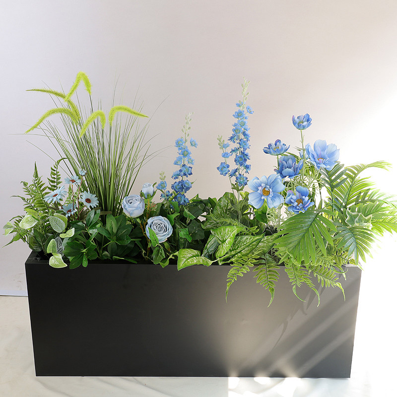 仿真绿植组合仿真花假花摆设户外庭院花箱栅栏仿真花装饰摆件植物,淘宝优惠券,粉丝福利购,淘宝优惠卷