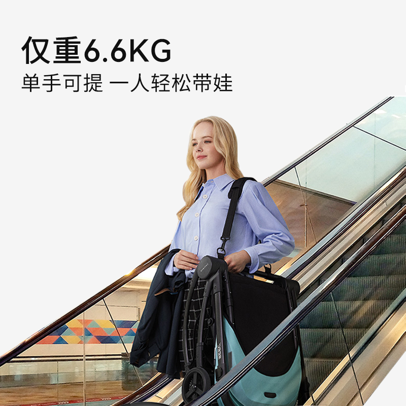 lnb朗纳铂鹰pro可坐可躺轻便推车 landleopard朗纳铂四轮推车