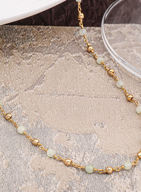 英国Cherry Kitty欧美波西米亚项链18K金镀铜不褪色小众沙滩米