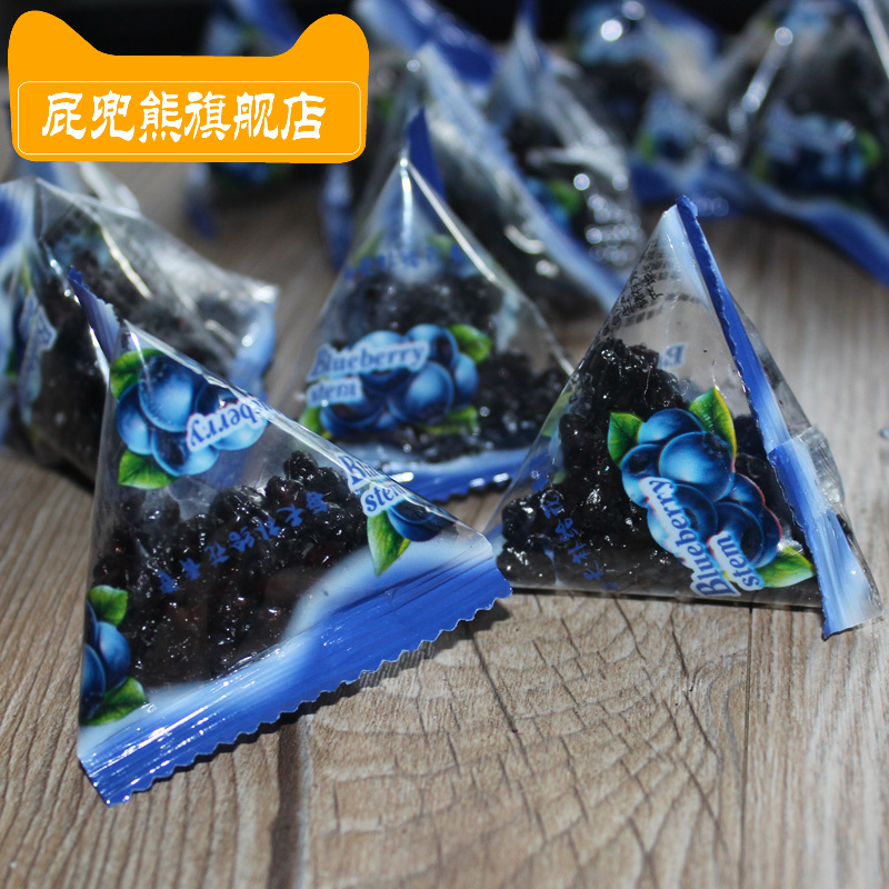 屁兜熊旗舰店野生蓝莓干大兴安岭蓝莓果干蓝梅原味伊春零食特产小包装500g包邮0