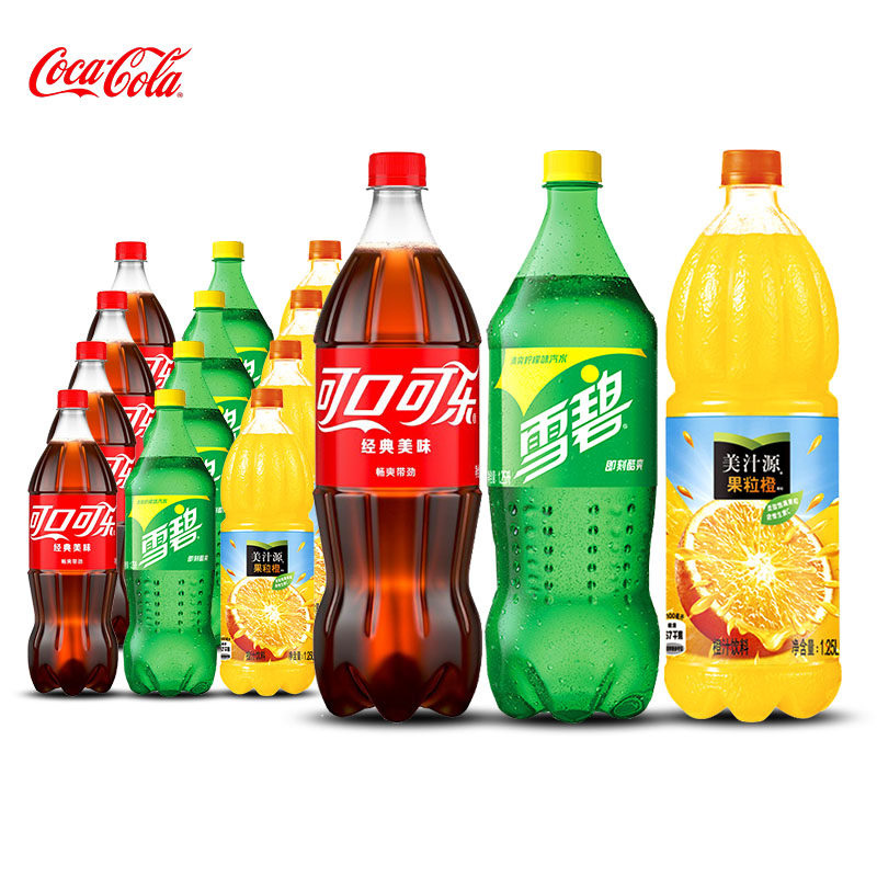 可口可乐1.25L*12大瓶装整箱批发特价网红汽水碳酸饮料雪碧果粒橙,淘宝优惠券,粉丝福利购,淘宝优惠卷