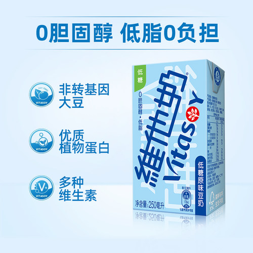 维他奶官方旗舰店同款豆奶原味250ml*16盒整箱批特价植物奶饮料24 - 图1