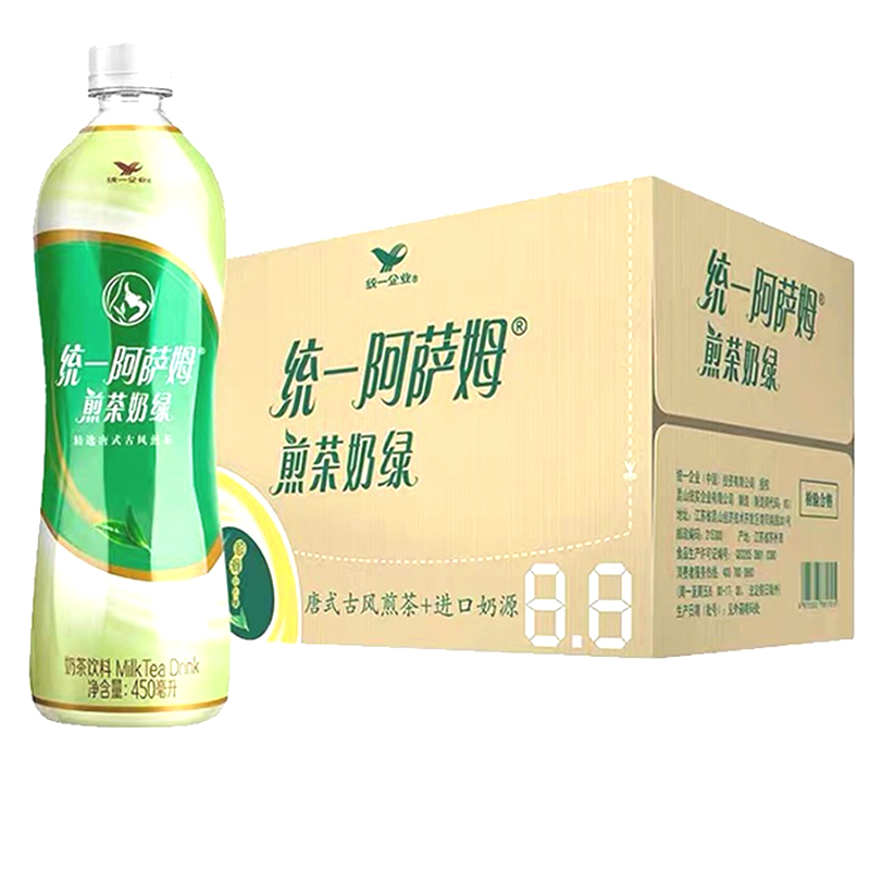 统一阿萨姆奶茶原味500ml*15瓶整箱批特价岩盐芝士茶饮料煎茶奶绿 - 图1