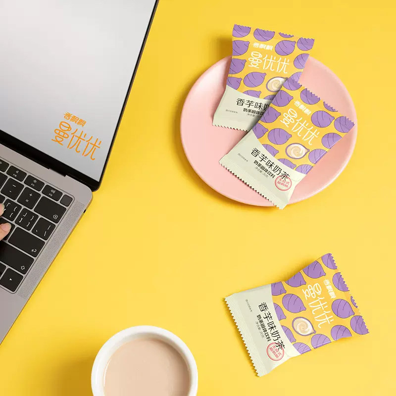 香飘飘曼优优奶茶20g/袋速溶冲泡奶茶原味红豆香芋白桃混合味奶茶,淘宝优惠券,粉丝福利购,淘宝优惠卷