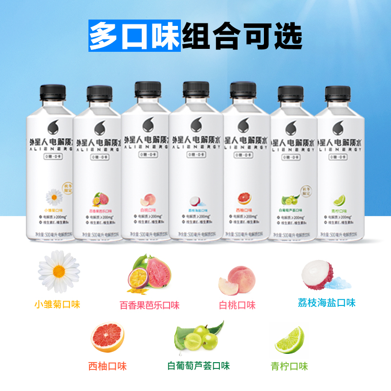 外星人电解质水饮料950ml*12瓶整箱批特价0糖0卡官方旗舰店专业版 - 图3