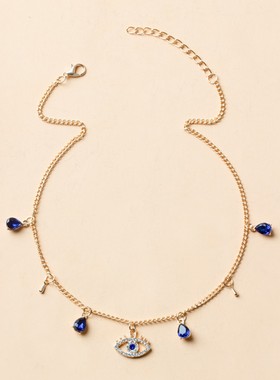 2025恶魔之眼合金项链夏季镀金