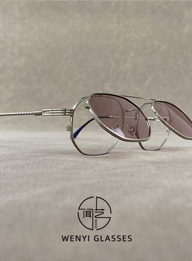 偏光一镜两用翻盖近视太阳镜