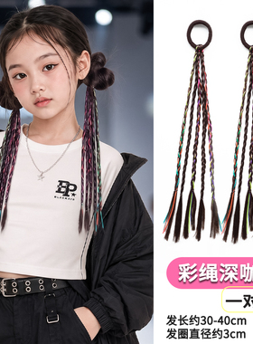 甜酷小女孩拳击辫假发辫不勒头皮