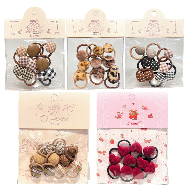 皮筋女儿童植绒拇指发圈女童红色新年头绳宝宝小啾啾发绳皮套发饰,淘宝优惠券,粉丝福利购,淘宝优惠卷