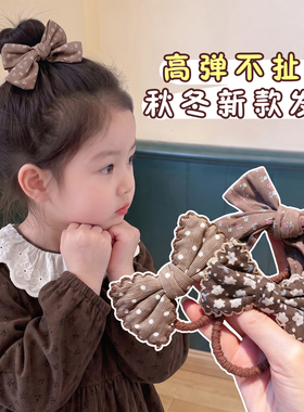 女童高弹不扯发蝴蝶结发圈