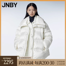 (Mall same section) JNBY Jiangnan Boucoat 23 Winter New pint white down jacket with long standing collar 5NAC11920