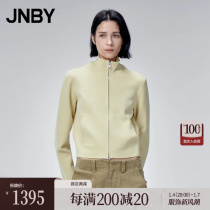 (Mall same section) JNBY Jiangnan Boucoat 23 Autumn New Knitted Sweatshirt Woman Repair Height Collar 5N9311450