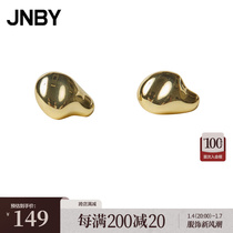 JNBY Jiang Nanbu Clothing Earrings Profiled Silver Fashion 7M8K10370
