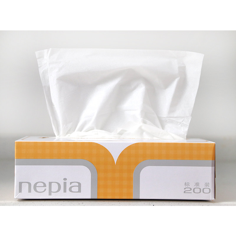 nepia盒装纸巾/经典标准200面纸 志同家居抽纸