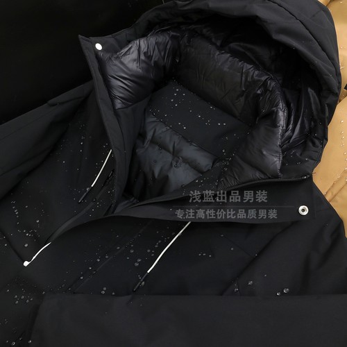 门店1988！90鸭绒+压胶分仓！秋冬男士户外防风防水连帽羽绒服 - 图3