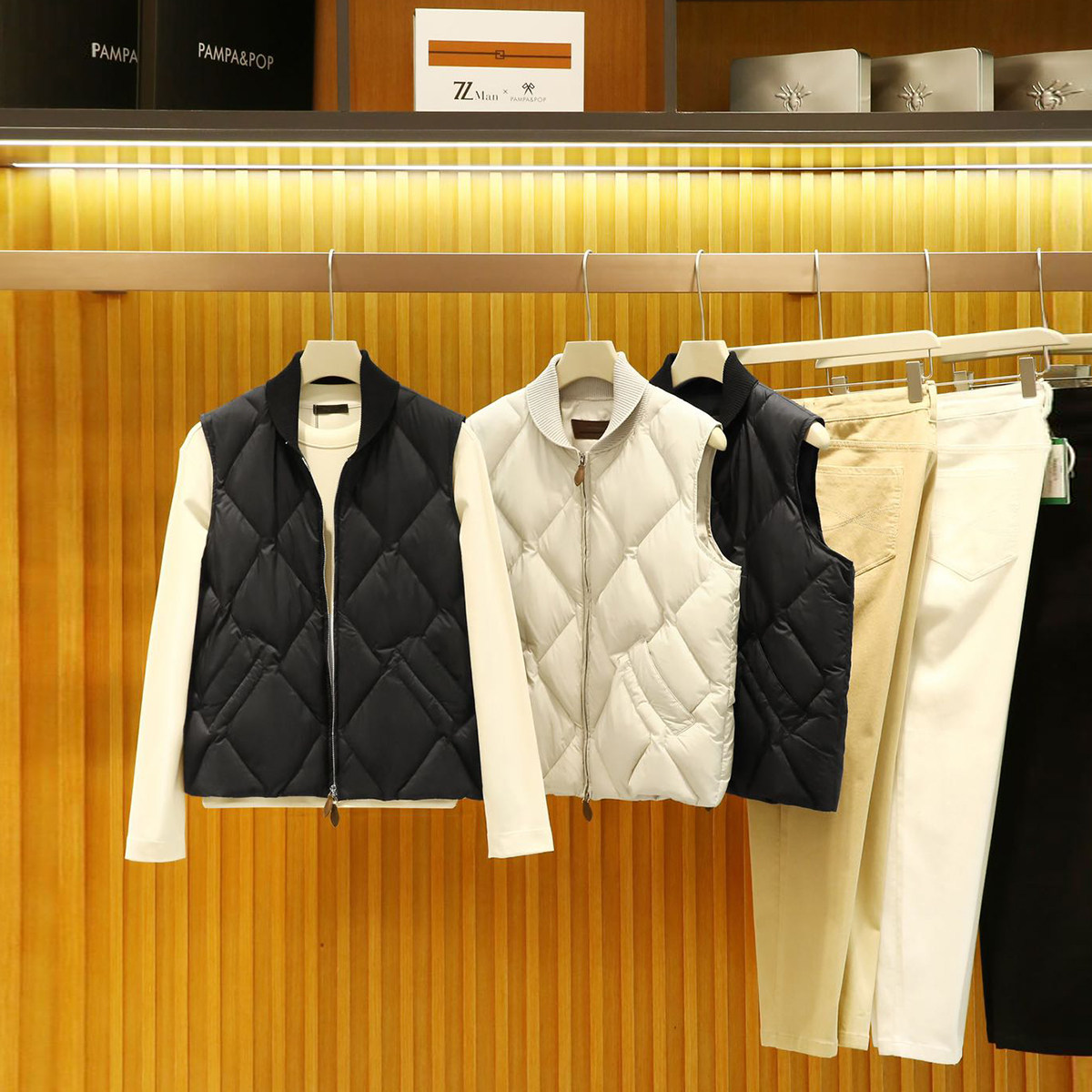 老钱 过万级高奢 克轻面料+90鸭绒 秋冬男士针织拼接羽绒马甲背心,淘宝优惠券,粉丝福利购,淘宝优惠卷