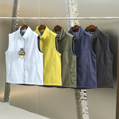 防风防泼水！蓄热暖绒！版型出色！秋冬男士加绒立领休闲马甲背心 - 图0