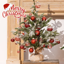 Christmas Christmas Tree Home Small Pendant Transparent Christmas Acrylic Ball Interior Decoration Creative Diy Suit