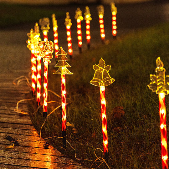 Christmas outdoor ornaments waterproof solar ground lights