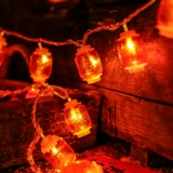 Новогодний фонарь Тауншип маленький красный напиток светодиодные цветные светильники