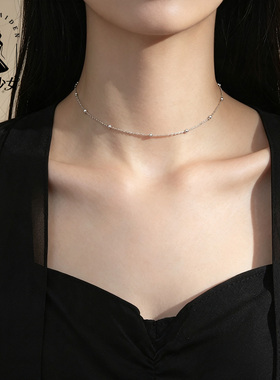 choker少女心细项链短款锁骨链