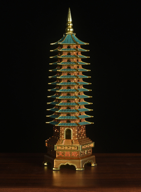 纯铜文昌塔摆件13层十三层塔