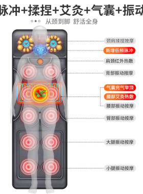 按摩床垫全身多功能颈腰部