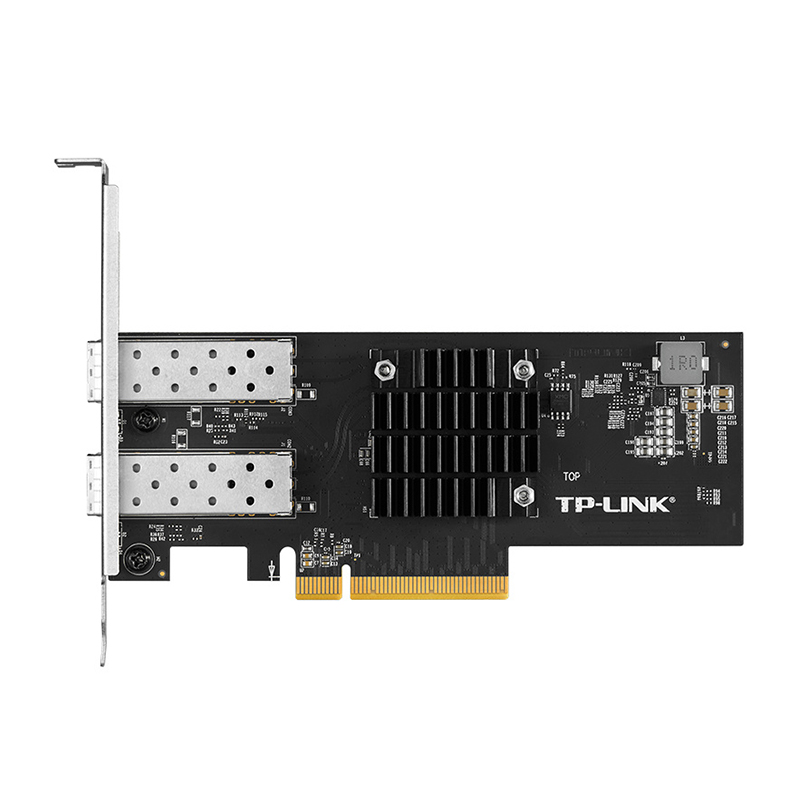 TP-LINK TL-NT522F双口万兆PCI-e有线网卡SFP+光口10G高速台式机电脑服务器PCIE光纤通信转换器模块网络唤醒-图0