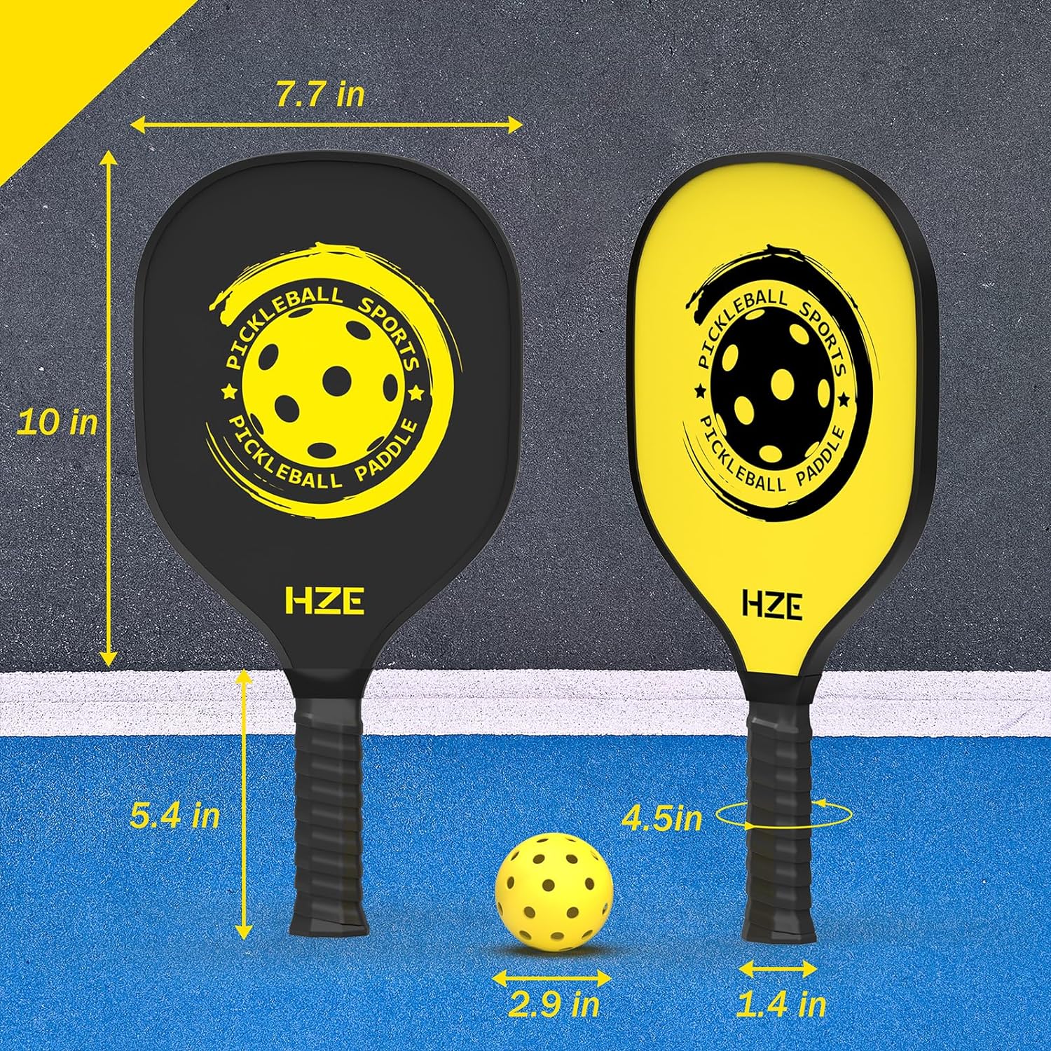 匹克球拍板pickleball杨木质匹克球专业9层木头球拍户外训练球板 - 图1