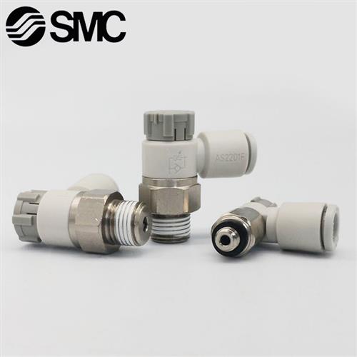 原装SMC气接头AS1201F-M5-04A/06A AS3201F-01/02-06/08SA调速阀 - 图2