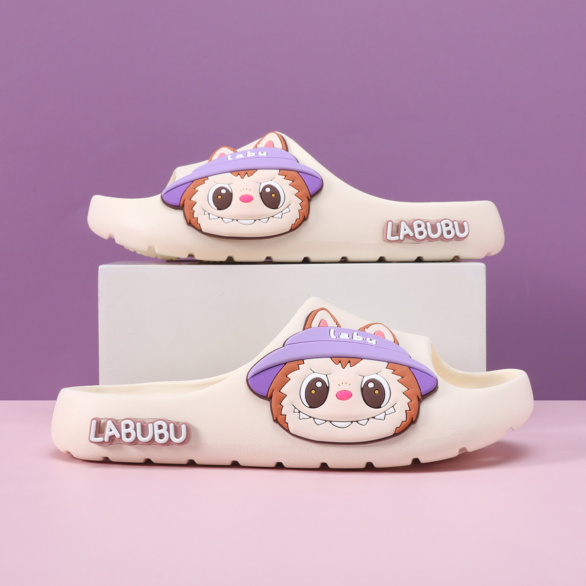 拉布布儿童拖鞋可爱卡通公主外穿凉拖室内静音防滑百搭宝宝亲子拖,淘宝优惠券,粉丝福利购,淘宝优惠卷