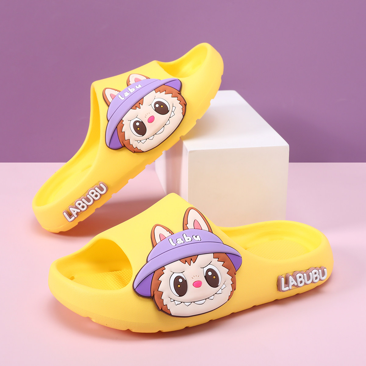拉布布儿童拖鞋可爱卡通公主外穿凉拖室内静音防滑百搭宝宝亲子拖,淘宝优惠券,粉丝福利购,淘宝优惠卷