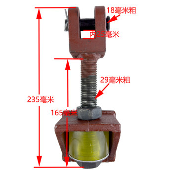 ແຮງສູງ forged telescopic screw ຢາງພາລາ sleeve heavy-duty chain adjustment wire dump truck dump truck rear door screw screw rod