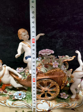 老货陶瓷人偶带标，微瑕介意勿拍